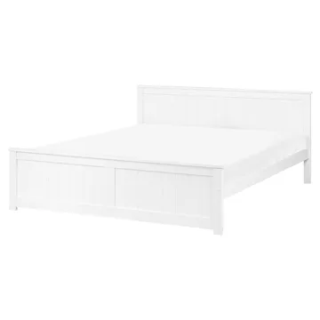 Dobbeltseng Sabran 160x200 - Hvid - Møbler - Senge - Sengeramme & sengestel