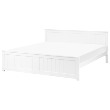 Dobbeltseng Sabran 180x200 - Hvid - Møbler - Senge - Sengeramme & sengestel