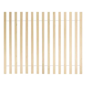 Dobbeltseng Salernas 140x200 cm - Lysebrun, sort - Møbler - Senge - Sengeramme & sengestel
