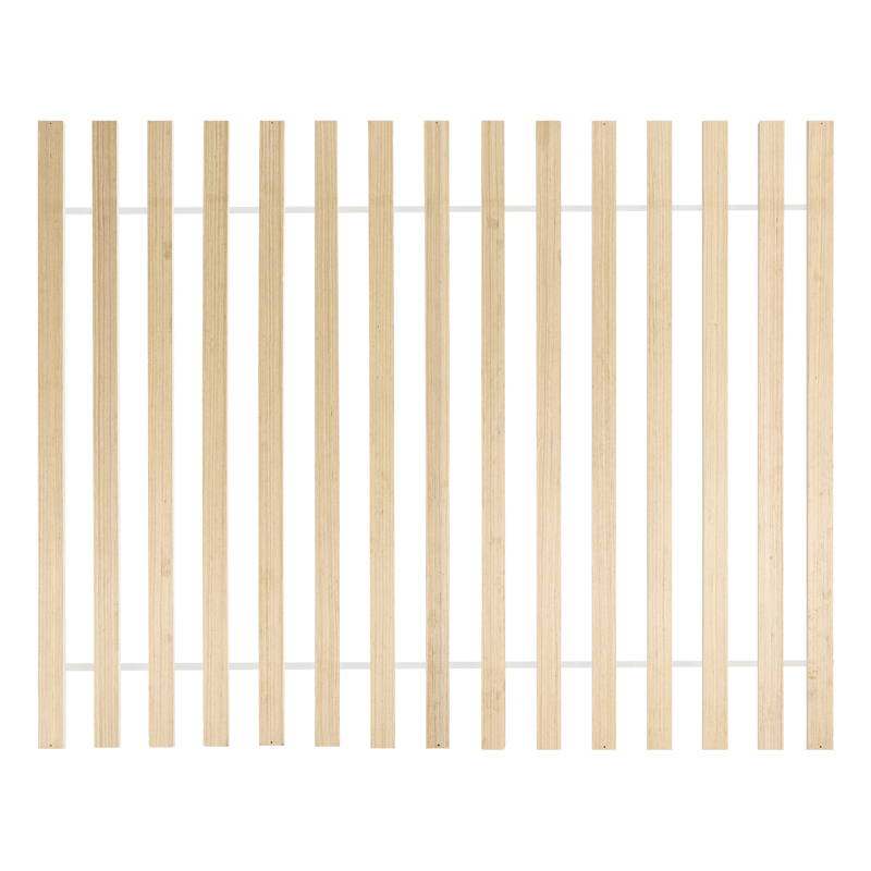 Dobbeltseng Salernas 140x200 cm - Lysebrun, sort - Møbler - Senge - Sengeramme & sengestel