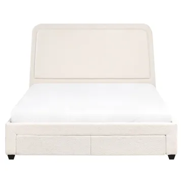 Dobbeltseng Sardent 160x200 - Off-white - Møbler - Senge - Sengeramme & sengestel