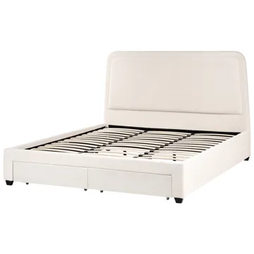 Dobbeltseng Sardent 180x200 - Off-White - Møbler - Senge - Sengeramme & sengestel