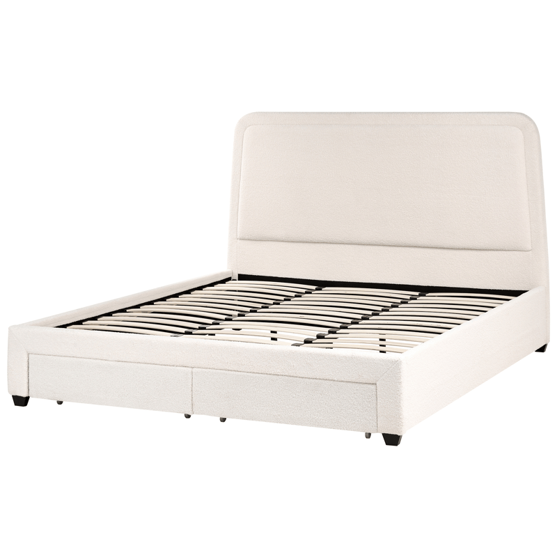 Dobbeltseng Sardent 180x200 - Off-White - Møbler - Senge - Sengeramme & sengestel