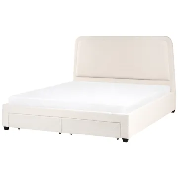 Dobbeltseng Sardent 180x200 - Off-White - Møbler - Senge - Sengeramme & sengestel