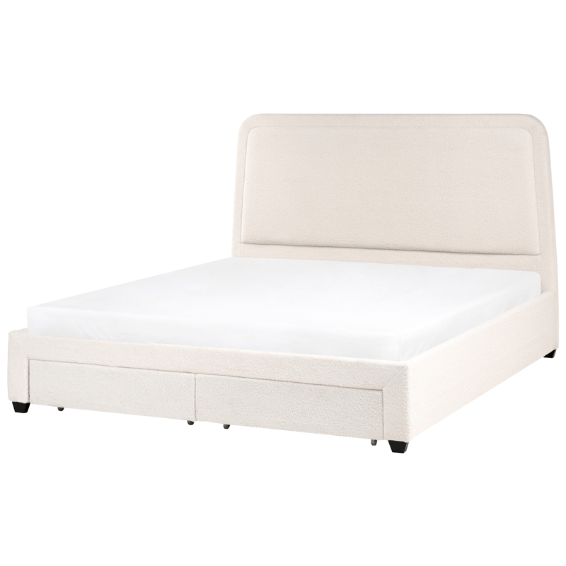 Dobbeltseng Sardent 180x200 - Off-White - Møbler - Senge - Sengeramme & sengestel