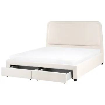 Dobbeltseng Sardent 180x200 - Off-White - Møbler - Senge - Sengeramme & sengestel