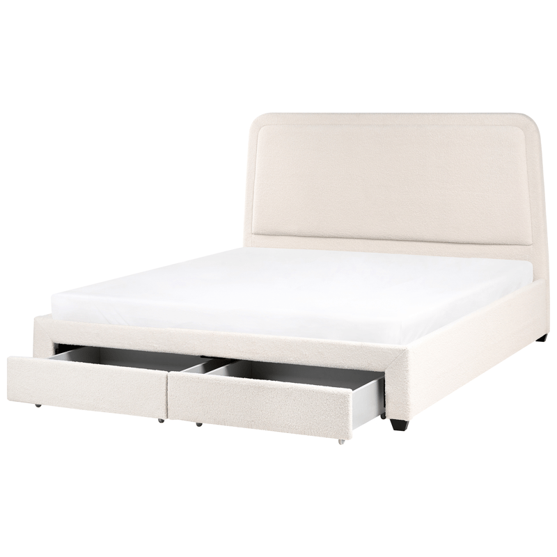 Dobbeltseng Sardent 180x200 - Off-White - Møbler - Senge - Sengeramme & sengestel