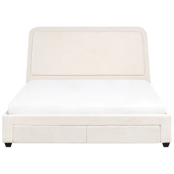 Dobbeltseng Sardent 180x200 - Off-White - Møbler - Senge - Sengeramme & sengestel