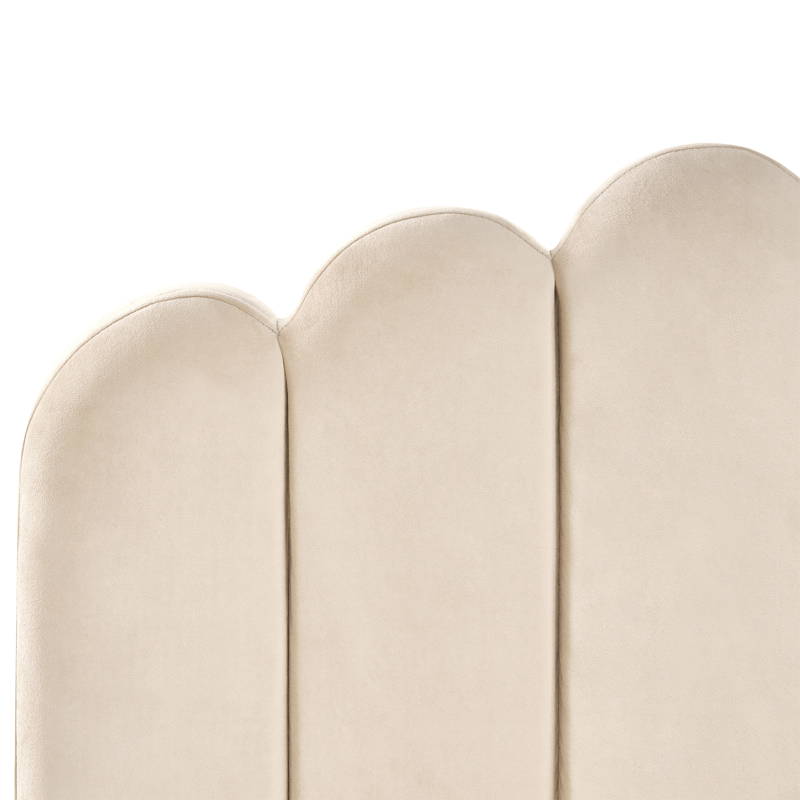 Dobbeltseng Sauvian 120x200 cm - Beige - Møbler - Senge - Sengeramme & sengestel