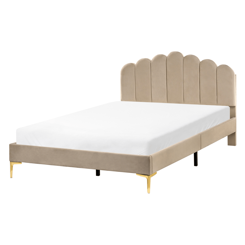 Dobbeltseng Sauvian 140x200 cm, Taupe