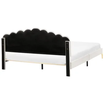Dobbeltseng Sauvian 180x200 cm - Off-White - Møbler - Senge - Sengeramme & sengestel