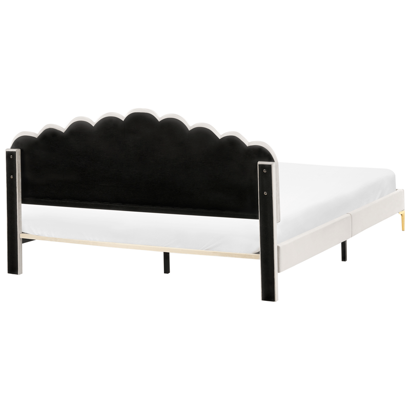 Dobbeltseng Sauvian 180x200 cm - Off-White - Møbler - Senge - Sengeramme & sengestel