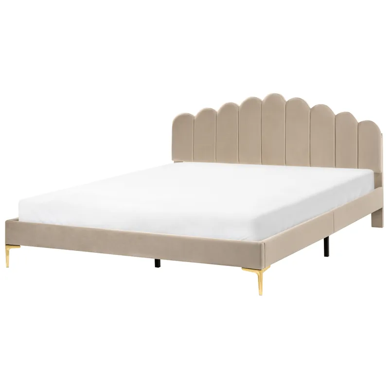 Dobbeltseng Sauvian 180x200 cm, Taupe