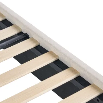 Dobbeltseng Sennez 180x200 - Beige - Møbler - Senge - Sengeramme & sengestel