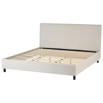 Dobbeltseng Sennez 180x200 - Beige - Møbler - Senge - Sengeramme & sengestel