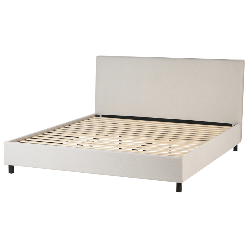 Dobbeltseng Sennez 180x200 - Beige - Møbler - Senge - Sengeramme & sengestel