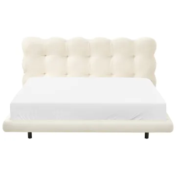 Dobbeltseng Soulisse 160x200 cm - Off-White - Møbler - Senge - Sengeramme & sengestel