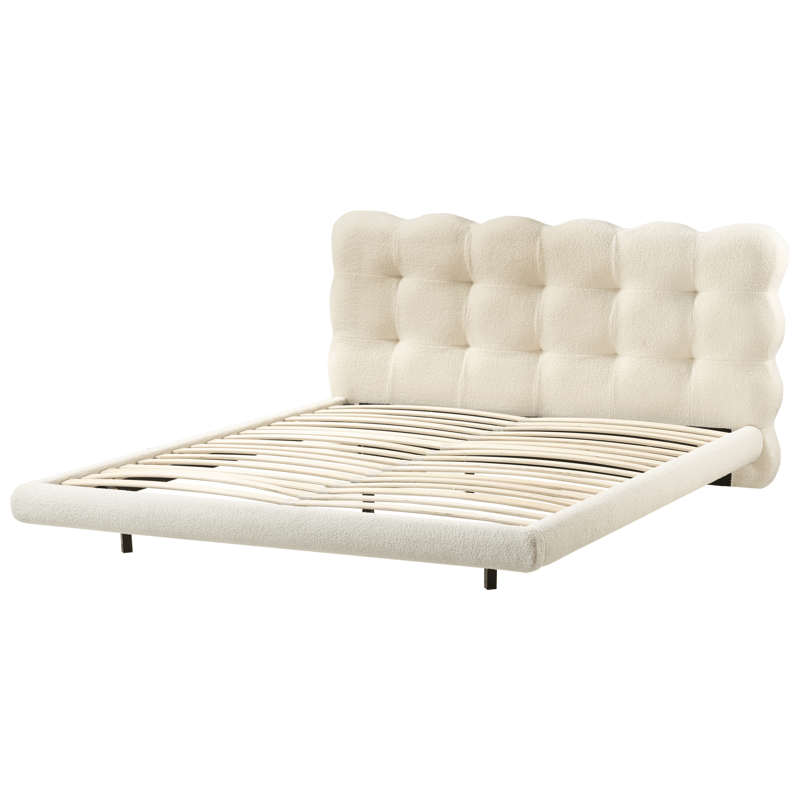 Dobbeltseng Soulisse 160x200 cm - Off-White - Møbler - Senge - Sengeramme & sengestel