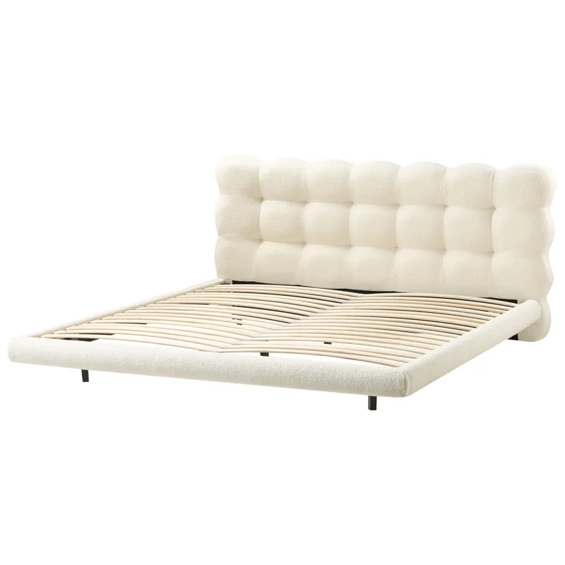 Dobbeltseng Soulisse 180x200 cm - Off-White - Møbler - Senge - Sengeramme & sengestel