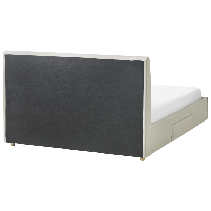 Dobbeltseng Soutrin 160x200 cm - Beige - Møbler - Senge - Sengeramme & sengestel