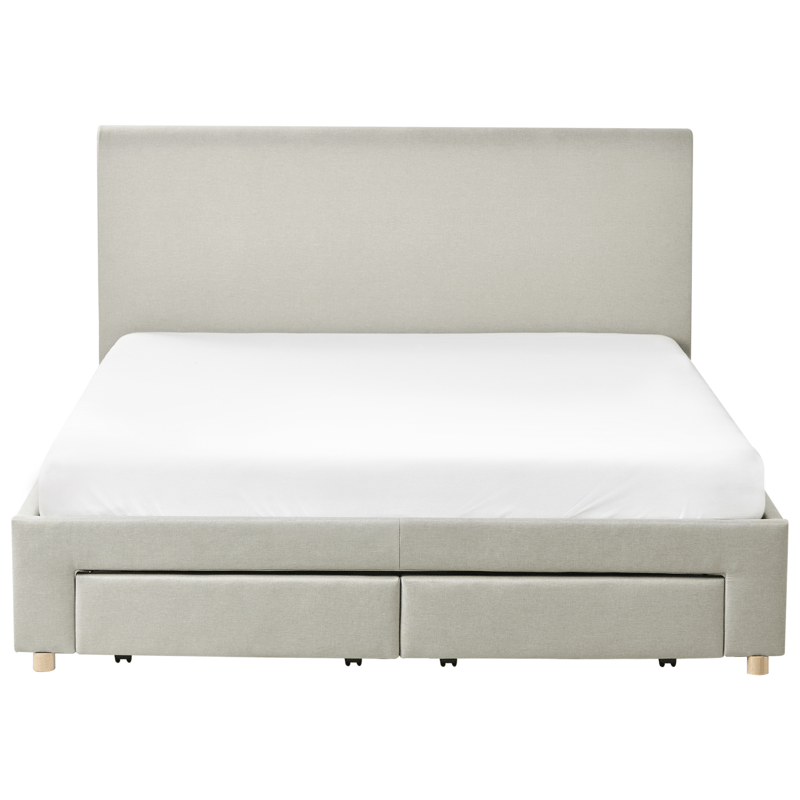 Dobbeltseng Soutrin 160x200 cm - Beige - Møbler - Senge - Sengeramme & sengestel