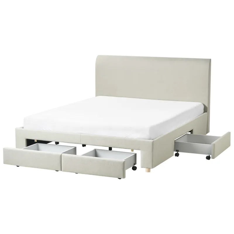 Dobbeltseng Soutrin 160x200 cm, Beige