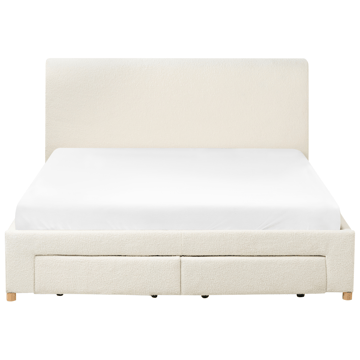 Dobbeltseng Soutrin 160x200 cm - Off-White - Møbler - Senge - Sengeramme & sengestel
