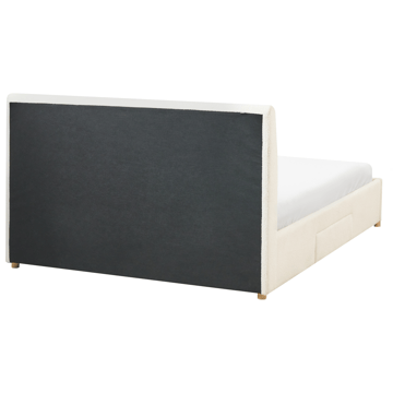 Dobbeltseng Soutrin 160x200 cm - Off-White - Møbler - Senge - Sengeramme & sengestel