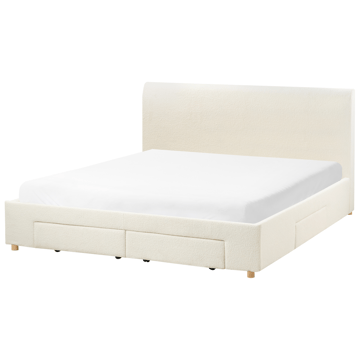 Dobbeltseng Soutrin 180x200 cm - Off-white - Møbler - Senge - Sengeramme & sengestel