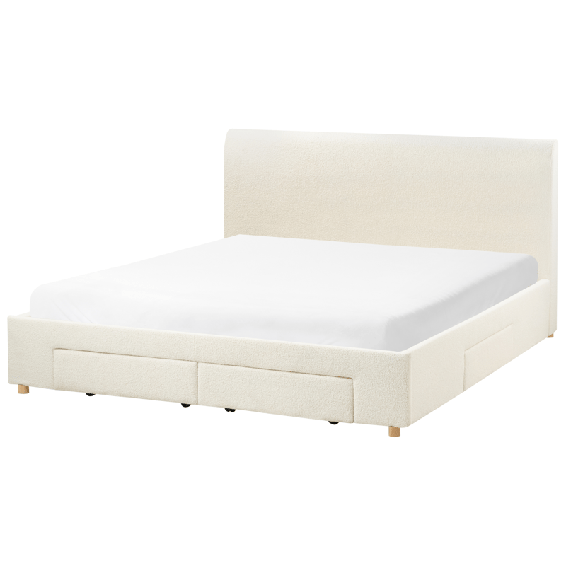 Dobbeltseng Soutrin 180x200 cm - Off-white - Møbler - Senge - Sengeramme & sengestel