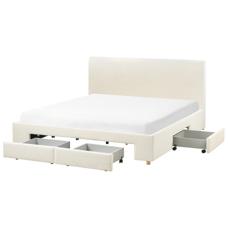 Dobbeltseng Soutrin 180x200 cm - Off-white - Møbler - Senge - Sengeramme & sengestel
