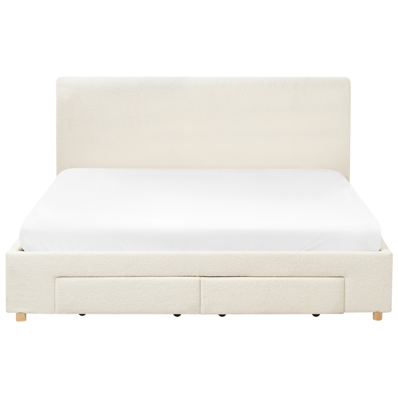 Dobbeltseng Soutrin 180x200 cm - Off-white - Møbler - Senge - Sengeramme & sengestel