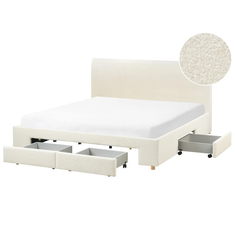 Dobbeltseng Soutrin 180x200 cm, Off-white