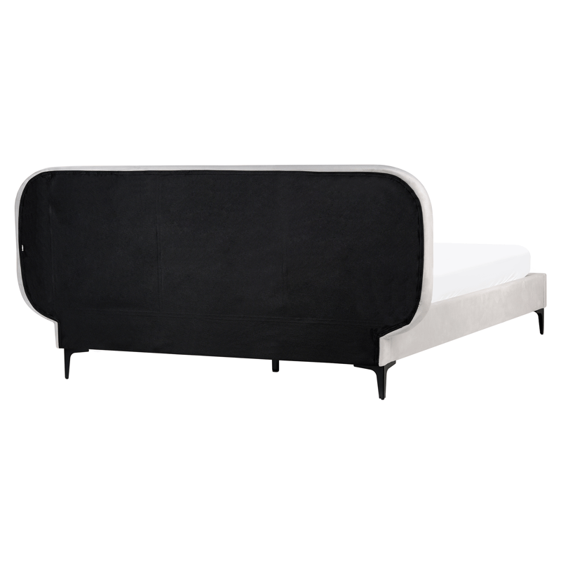 Dobbeltseng Suzette 160x200 cm - Lysegrå - Møbler - Senge - Sengeramme & sengestel