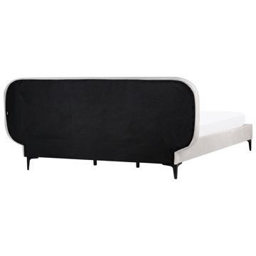 Dobbeltseng Suzette 180x200 cm - Lysegrå - Møbler - Senge - Sengeramme & sengestel
