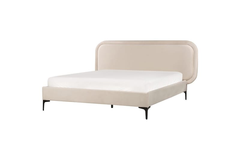 Dobbeltseng Suzette med lamelbund Lysbeige, 140x200 cm, Lysbeige, 140x200 cm