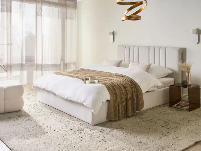 Dobbeltseng Tarascon 160x200 cm - Lys beige - Møbler - Senge - Sengeramme & sengestel