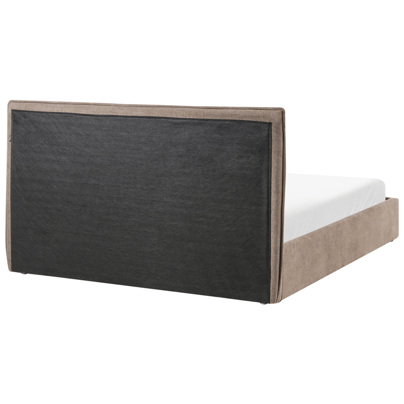 Dobbeltseng Tarascon 160x200 cm - Taupe - Møbler - Senge - Sengeramme & sengestel