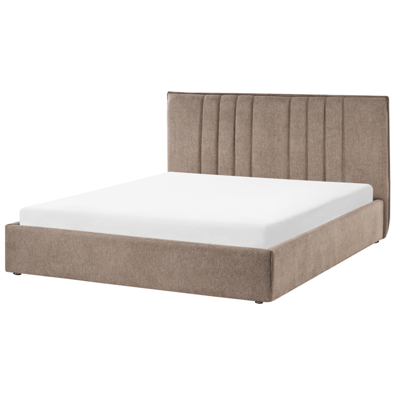 Dobbeltseng Tarascon 160x200 cm - Taupe - Møbler - Senge - Sengeramme & sengestel