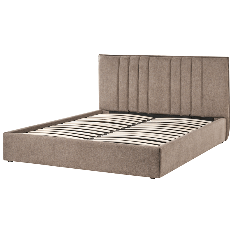 Dobbeltseng Tarascon 160x200 cm - Taupe - Møbler - Senge - Sengeramme & sengestel