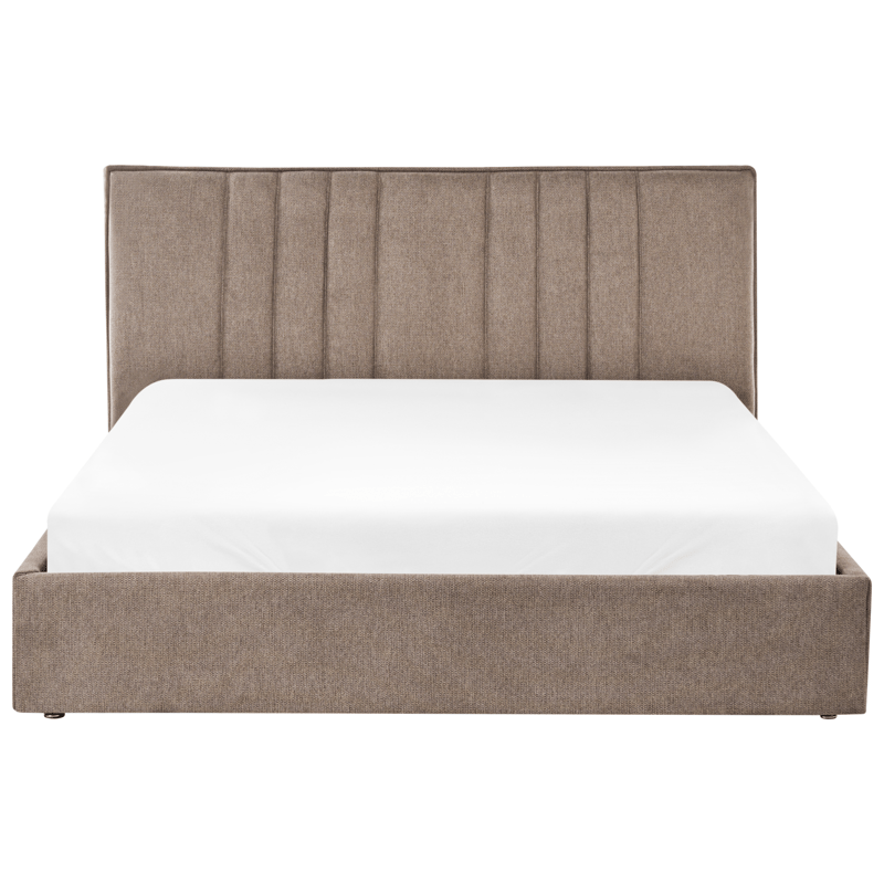 Dobbeltseng Tarascon 160x200 cm - Taupe - Møbler - Senge - Sengeramme & sengestel