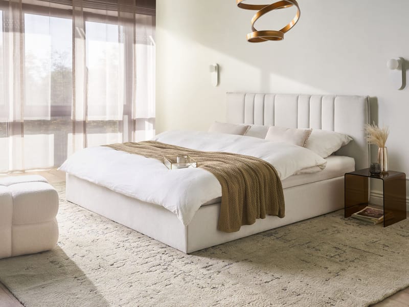 Dobbeltseng Tarascon 180x200 cm - Lys beige - Møbler - Senge - Sengeramme & sengestel