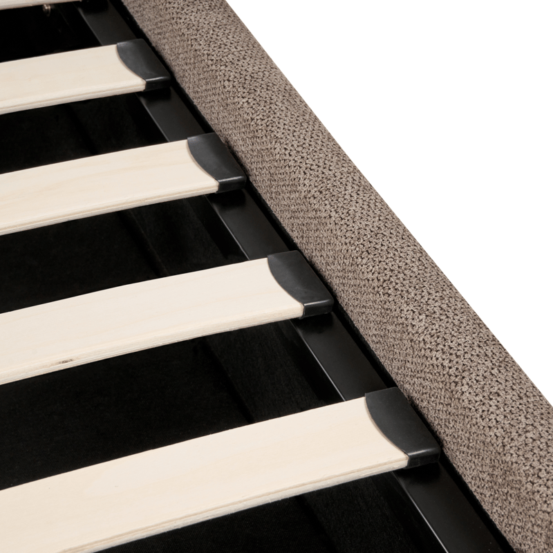 Dobbeltseng Tarascon 180x200 cm - Taupe - Møbler - Senge - Sengeramme & sengestel