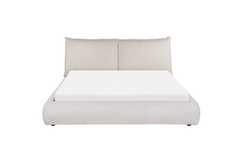 Dobbeltseng Vinay med lamelbund Lysbeige, 160x200 cm - Lysbeige, 160x200 cm - Møbler - Senge - Dobbeltsenge