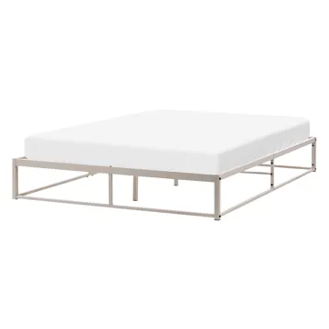 Dobbeltseng Viry 140x200 - Lys beige - Møbler - Senge - Sengeramme & sengestel