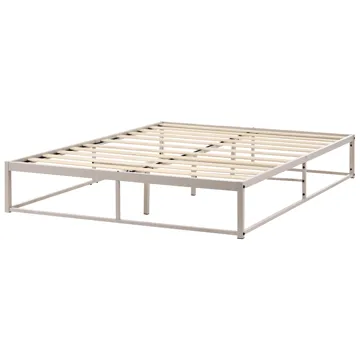Dobbeltseng Viry 140x200 - Lys beige - Møbler - Senge - Sengeramme & sengestel