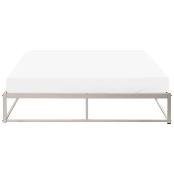 Dobbeltseng Viry 160x200 - Lys beige - Møbler - Senge - Sengeramme & sengestel
