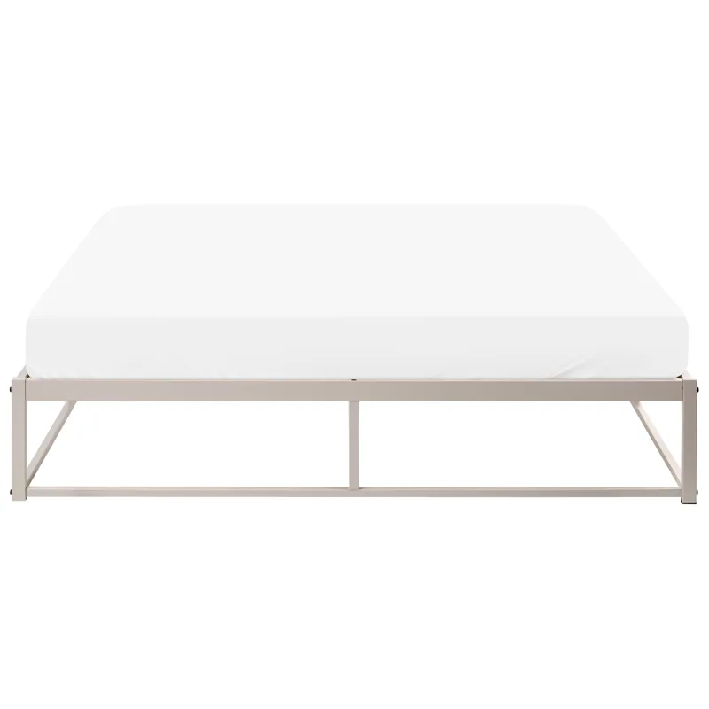 Dobbeltseng Viry 160x200 - Lys beige - Møbler - Senge - Sengeramme & sengestel