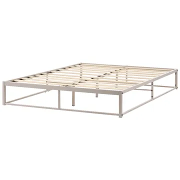 Dobbeltseng Viry 160x200 - Lys beige - Møbler - Senge - Sengeramme & sengestel