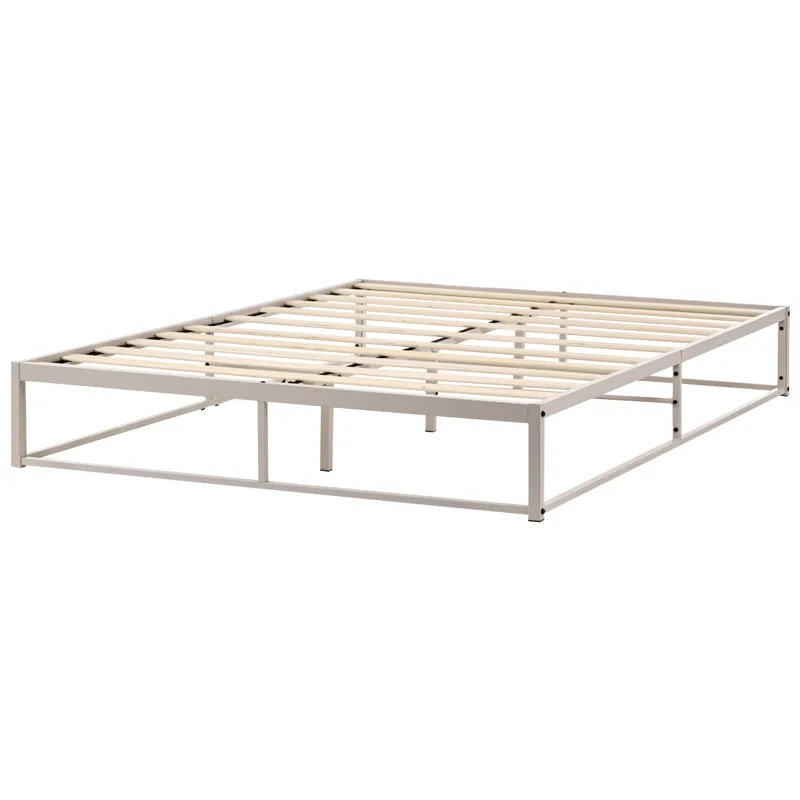 Dobbeltseng Viry 160x200 - Lys beige - Møbler - Senge - Sengeramme & sengestel